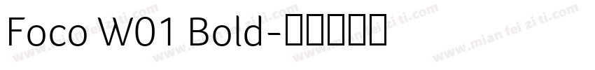 Foco W01 Bold字体转换